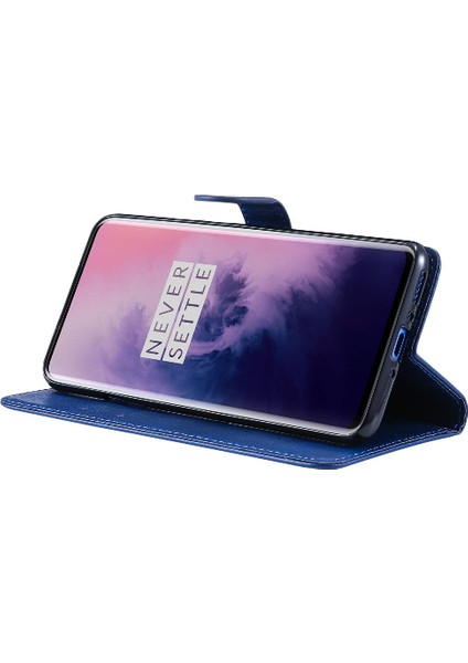 Oneplus 7 Pro Için Flip Case Kart Yuvası ile Yüksek Kaliteli Deri Iş (Yurt Dışından)