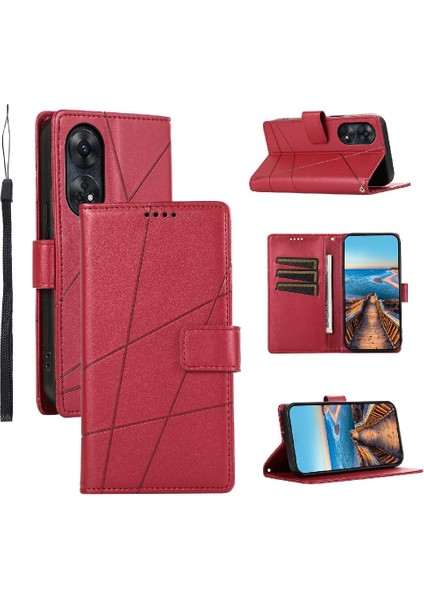 Oppo Oppo 8t 4g Üç Kart Yuvaları Için Flip Case Kickstand Şok Emici (Yurt Dışından)
