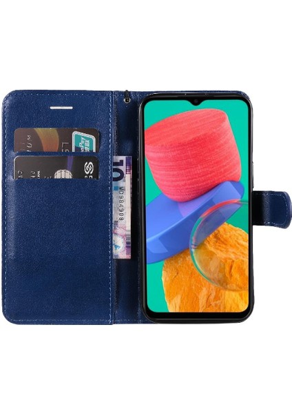 Gx Shop Samsung Galaxy M33 5g Iş Cüzdan Telefon Kılıfı Klasik Için Flip Case (Yurt Dışından)