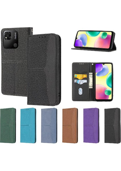 Xiaomi Redmi 12C Kredi Kartı Tutucu Flip Için Kılıf Folio Kitap El Cüzdan (Yurt Dışından)