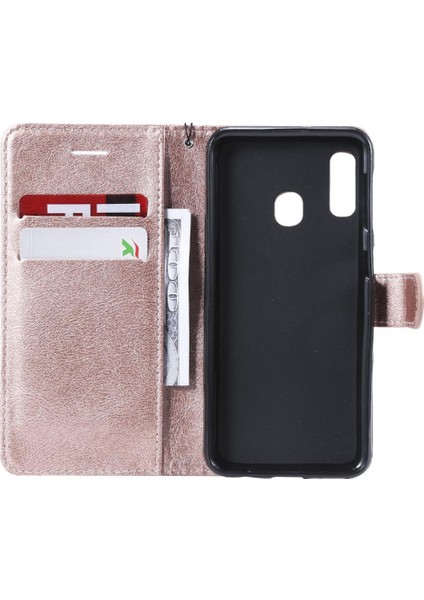 Samsung Galaxy A20E Iş Cüzdan Telefon Kılıfı Için Flip Case Klasik Katı (Yurt Dışından) fırsatları