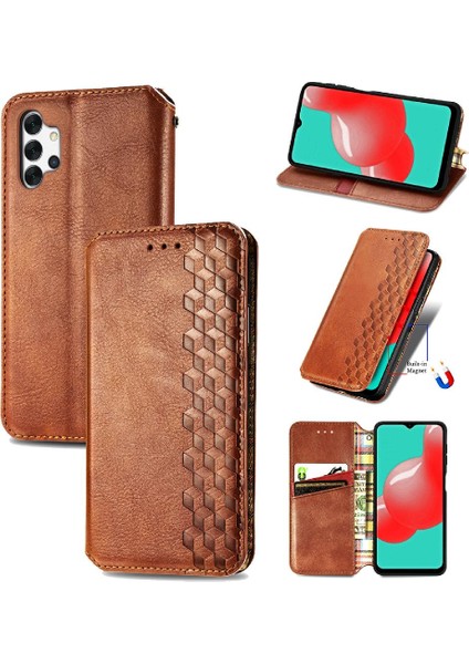 Samsung Galaxy A32 4g Zarif Iş Moda Tasarım Flip Case (Yurt Dışından)