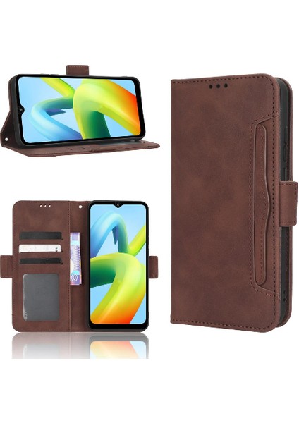 Xiaomi Redmi A1 Artı Ayarlanabilir Ayrılabilir Kart Tutucu Manyetik Kapatma Deri Cüzdan Kapak (Yurt Dışından)