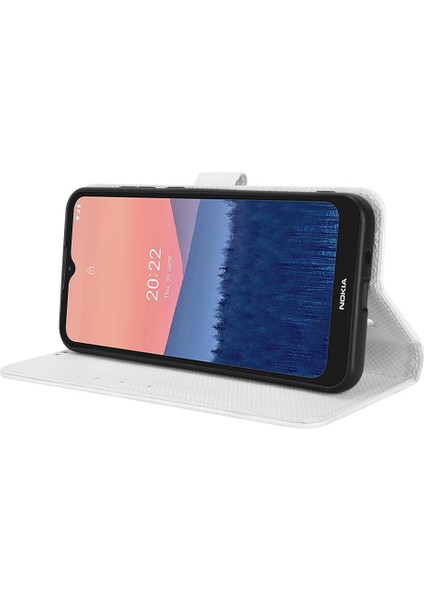 Nokia C21 Kart Tutucu Manyetik Cüzdan Kapak Kickstand Için Kılıf (Yurt Dışından) modelleri