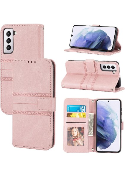 Samsung Galaxy S21 Fe 5g Manyetik Kapatma Darbeye Pu Için Flip Case (Yurt Dışından)