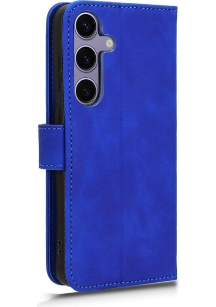 Kart Tutucu Kickstand Deri Folio Flip ile Samsung Galaxy S24 Için Kılıf (Yurt Dışından)