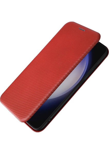 Samsung Galaxy S24 Kart Ekleme Deri Folio Flip Case Fiber Için Kılıf (Yurt Dışından) fırsatları