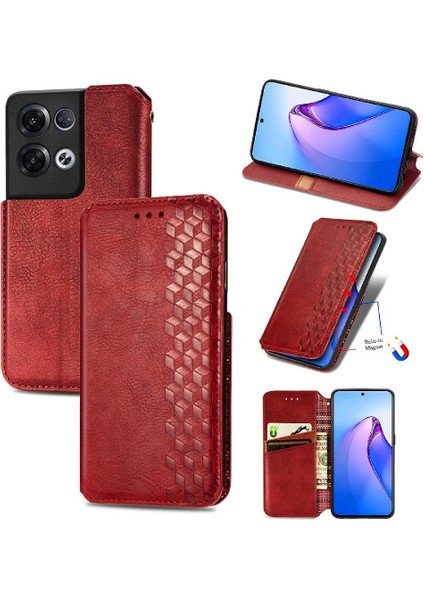 Oppo Oppo 8 Pro Flip Kapak Için Kılıf Moda Tasarım Cüzdan Fonksiyon Vaka (Yurt Dışından)
