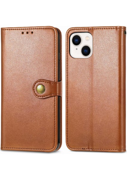 IPhone 14 Için Kılıf Artı Deri Çanta Zarif Iş Moda Tasarımı (Yurt Dışından)