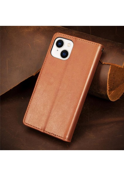 IPhone 14 Için Kılıf Artı Deri Çanta Zarif Iş Moda Tasarımı (Yurt Dışından)