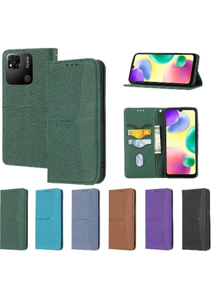Xiaomi Redmi 12C Kredi Kartı Tutucu Flip Için Kılıf Folio Kitap El Cüzdan (Yurt Dışından)