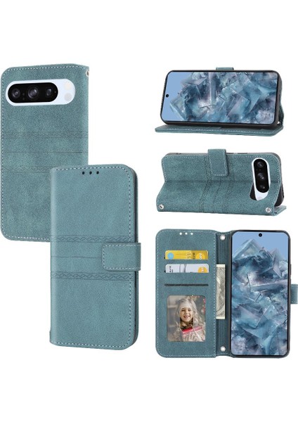 Google Piksel 9 5g Için Flip Case Pu Deri Manyetik Kapatma Darbeye (Yurt Dışından)