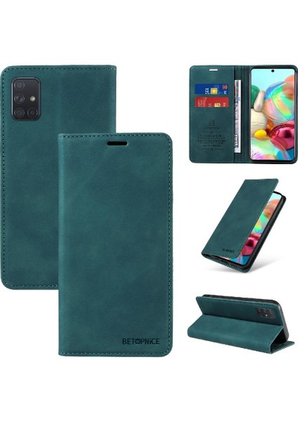 Samsung Galaxy A71 4g Pu Deri Koruyucu Folio Cüzdan Manyetik (Yurt Dışından)