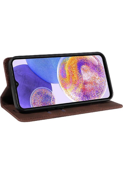 Gx Shop Samsung Galaxy M23 5g Için Kılıf Folio Cüzdan Koruyucu Manyetik Pu Deri (Yurt Dışından)