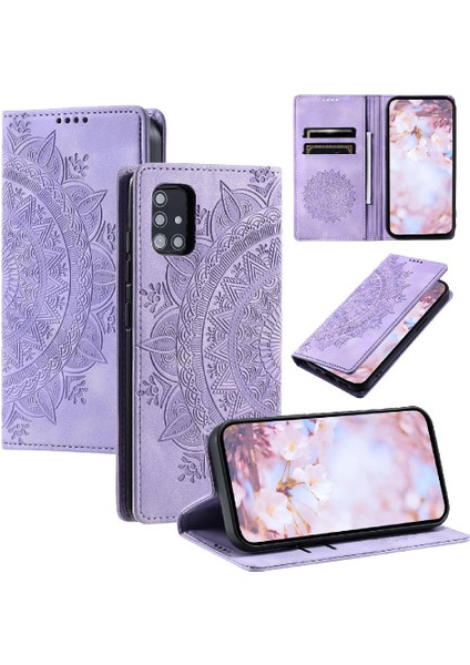 Samsung Galaxy A71 5g Için Kılıf Pu Deri Darbeye Kapak Çevirin Yan (Yurt Dışından)
