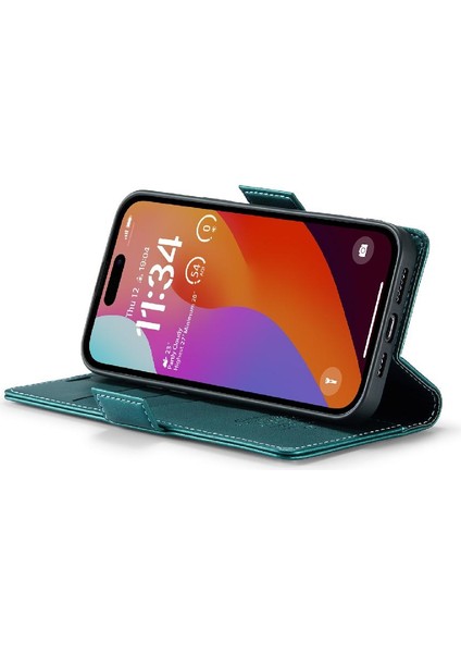 IPhone 15 Pro Anti Dolandırıcılık Kart Yuvası Kickstand Darbeye Dayanıklı (Yurt Dışından)