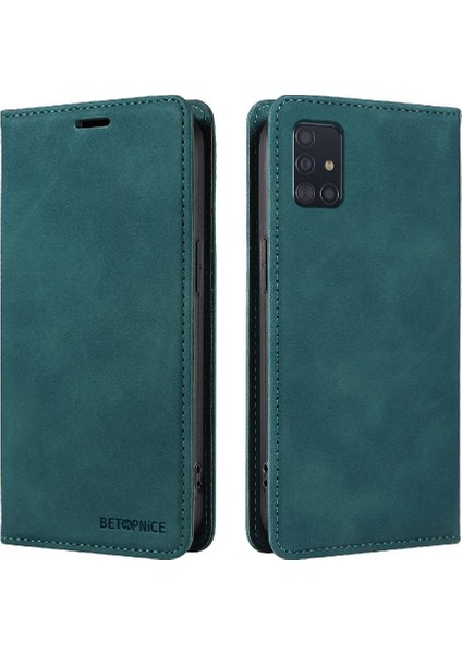Samsung Galaxy A51 4g Manyetik Koruyucu Pu Deri Folio Cüzdan (Yurt Dışından)