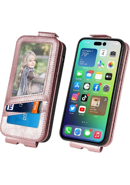 IPhone 14 Için Kılıf Artı Deri Kılıf Kapak Çevirin Cüzdan Fonksiyonu Zarif (Yurt Dışından)