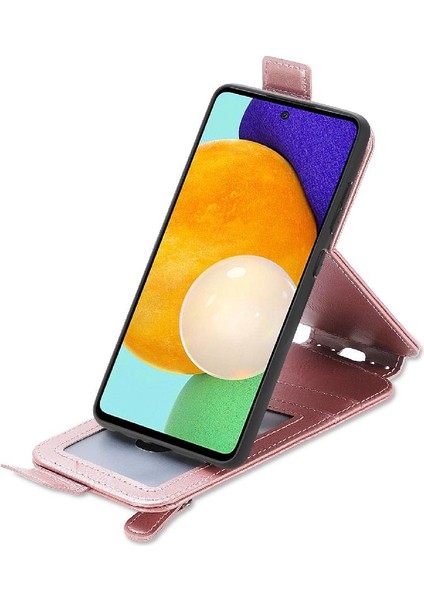 Samsung Galaxy A52 5g Moda Tasarım Cüzdan Fonksiyonu Için Kılıf Kapak Çevirin (Yurt Dışından)