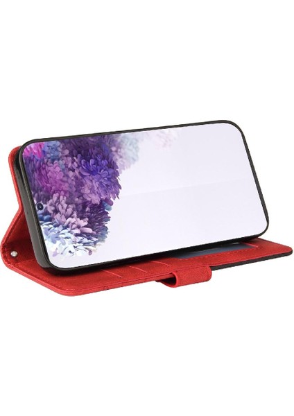 Samsung Galaxy S20 Artı Kart Yuvası Standı ile Iki Renkli Dikiş (Yurt Dışından) modelleri