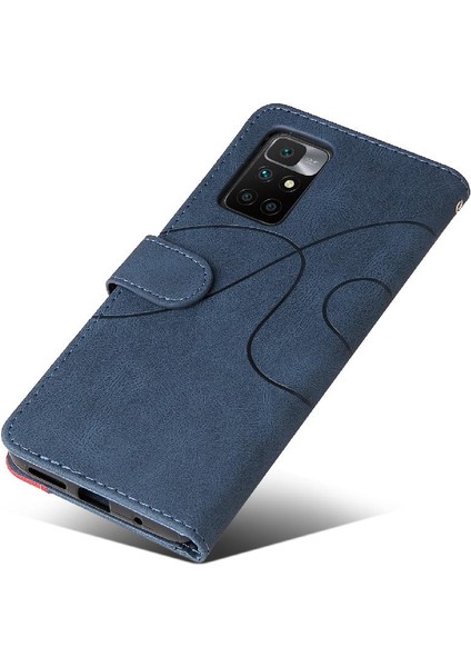 Kart Yuvası Standı Kickstand Koruyucu Pu ile Xiaomi Redmi 10 4g Için Kılıf (Yurt Dışından) modelleri