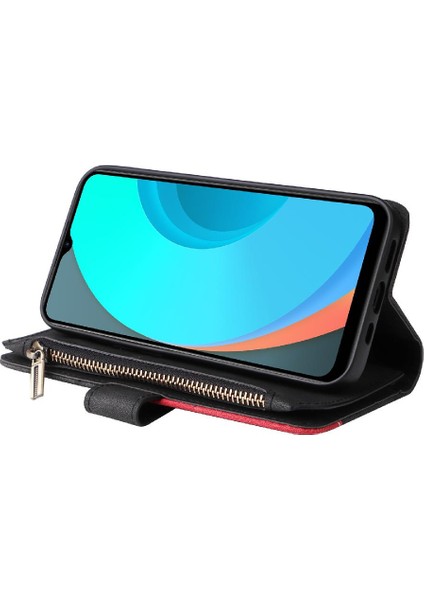 Kart Yuvası Standı Kickstand Koruyucu Fermuar ile Realme C11 Için Kılıf (Yurt Dışından)