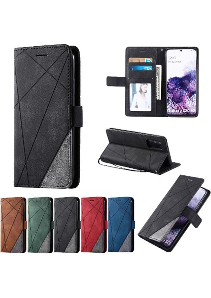 Samsung Galaxy S20 Manyetik Kart Tutucu Için Kılıf Kickstand Cüzdan Flip Pu (Yurt Dışından)
