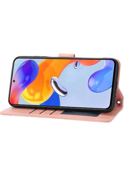 Xiaomi Redmi Not 11 Için Flip Case Pro Artı 5g Manyetik Kapatma Kartı Pu (Yurt Dışından)