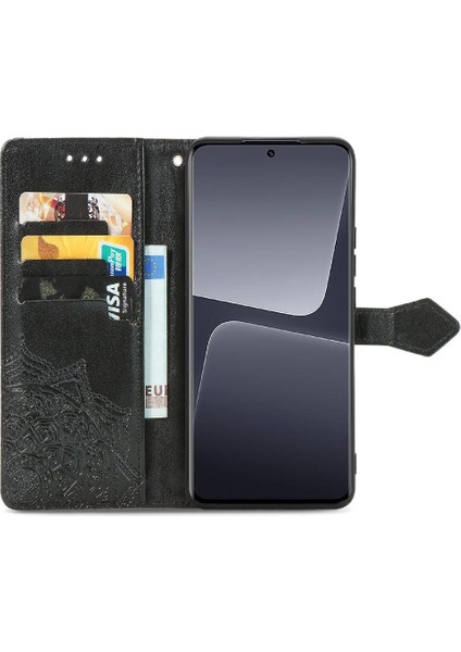 Xiaomi 13 Için Kılıf Pro Darbeye Zarif Desen Kapak Çevirin Deri (Yurt Dışından)