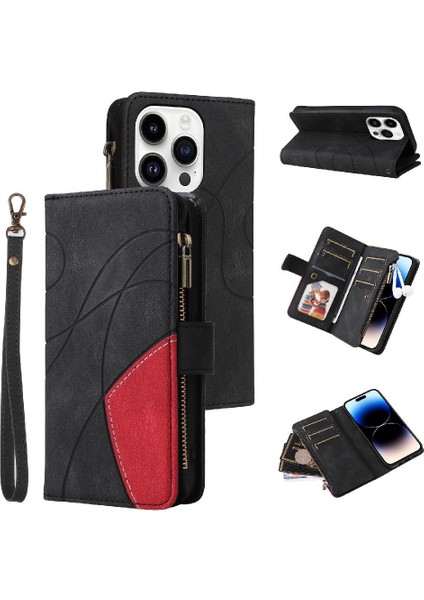 Kart Yuvası Standı ile IPhone 14 Pro Max Kickstand Koruyucu Kılıf (Yurt Dışından)