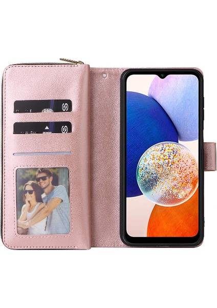 Samsung Galaxy A15 5g Cüzdan Durumda 9 Kart Yuvaları Kart Tutucu ile (Yurt Dışından) indirimleri