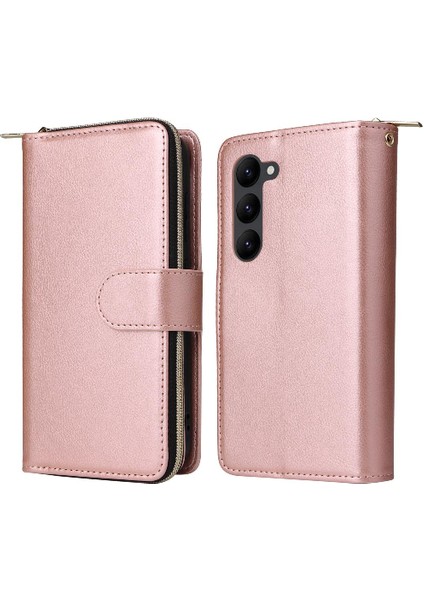 Samsung Galaxy S23 Artı Kart Tutucu Flip Kapak El Kayışı ile 9 (Yurt Dışından)