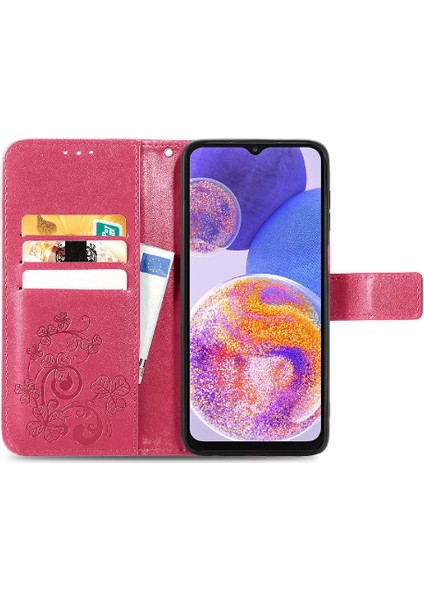 Samsung Galaxy A23 Kısa Kayış Flip Kapak Dört Yapraklı Yonca Durumda (Yurt Dışından) fiyatları
