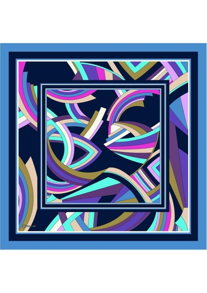 Elegance Rayon Eşarp Mavi