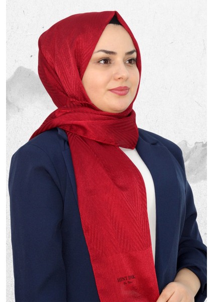 Hint Ipek Kendinden Desenli Balık Sırtı Desenli Şal EŞ5095-8