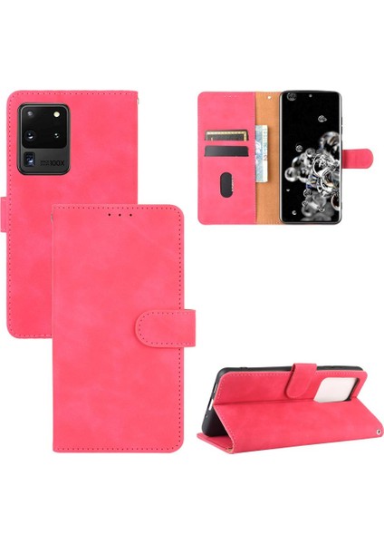 Kart Tutucu Kickstand Kart Kapak ile Samsung Galaxy S20 Ultra Için Kılıf (Yurt Dışından)