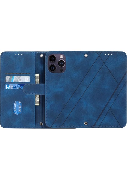 Iphone 15 Pro Anti Scratch Tam Koruma Kickstand Kredi Için Filp Durumda (Yurt Dışından)