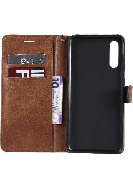 Samsung Galaxy A70 Klasik Düz Renk Iş Cüzdan Telefon Için Flip Case (Yurt Dışından) fırsatları