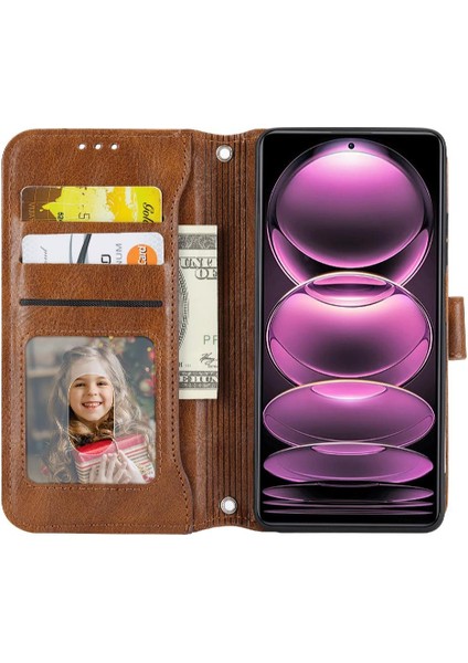 Xiaomi Redmi Not 12 Için Flip Case 4g Kart Tutucu Kickstand Kayış Pu (Yurt Dışından) fırsatları