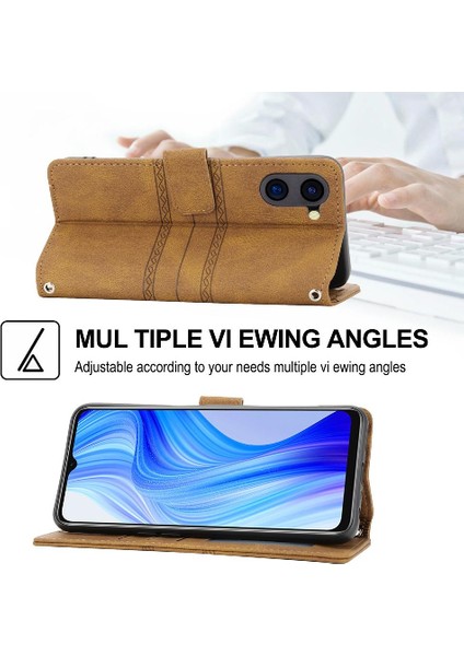 Realme 10T Manyetik Kapatma Darbeye Koruyucu Cüzdan Pu Için Flip Case (Yurt Dışından)