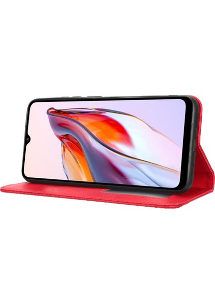 Xiaomi Redmi 11A Manyetik Kapatma Cüzdan Pu Deri Kılıf (Yurt Dışından)
