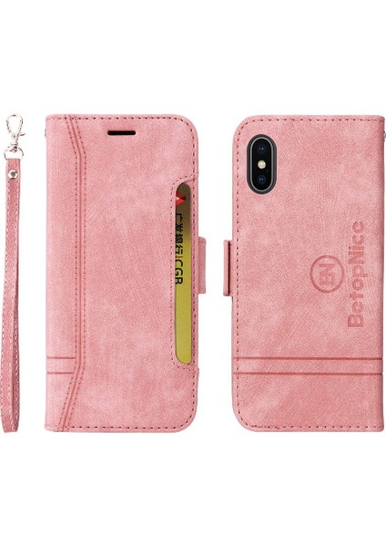 Iphone X/xs Cüzdan Kapak Çevirin Tpu Deri Manyetik Kart Yuvaları (Yurt Dışından)
