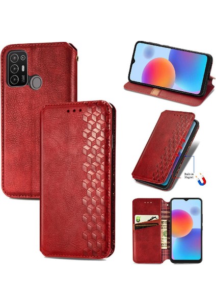 Zte Blade A52 Zarif Iş Cüzdan Fonksiyonu Deri Kılıf (Yurt Dışından)