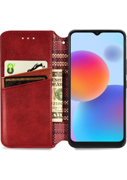 Zte Blade A52 Zarif Iş Cüzdan Fonksiyonu Deri Kılıf (Yurt Dışından)
