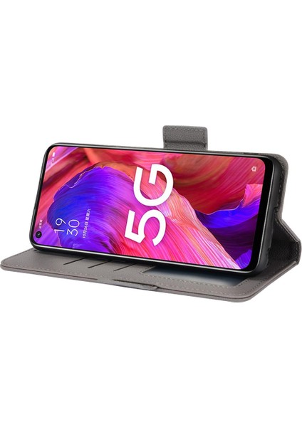 Oppo A74 5g Kart Yuvaları Için Kılıf Tutucu Yan Toka Cüzdan Pu Deri (Yurt Dışından)