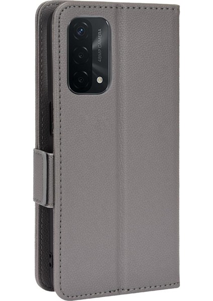 Oppo A74 5g Kart Yuvaları Için Kılıf Tutucu Yan Toka Cüzdan Pu Deri (Yurt Dışından)