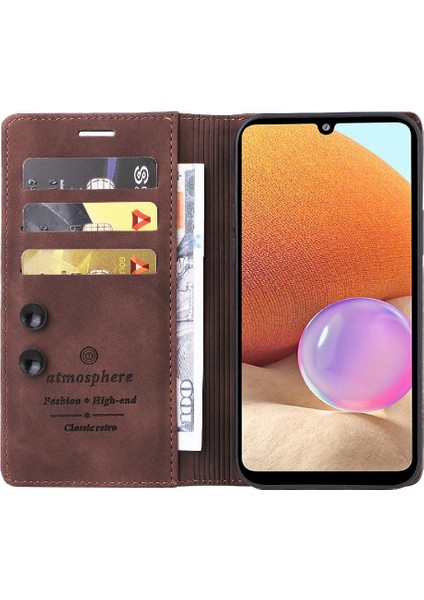 Samsung Galaxy A32 4g Için Flip Case Darbeye Deri Kılıf Kapak Çevirin (Yurt Dışından) fırsatları