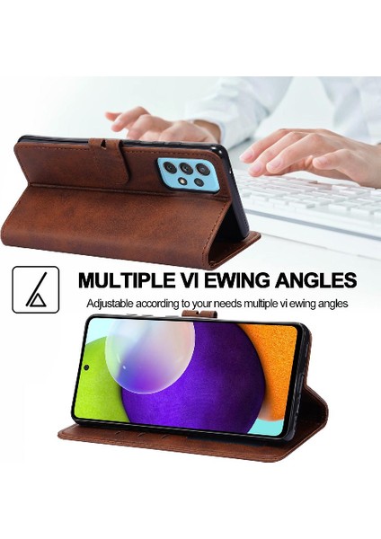 Samsung Galaxy A23 4g Kickstand Için Cüzdan Durumda Tüm Yuvarlak Koruma (Yurt Dışından) indirimleri