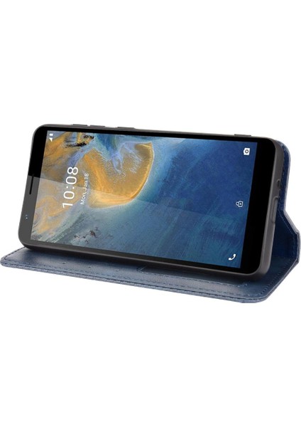 Zte Blade Magnetic Manyetik Kapatma Pu Deri Cüzdan Kılıf (Yurt Dışından)