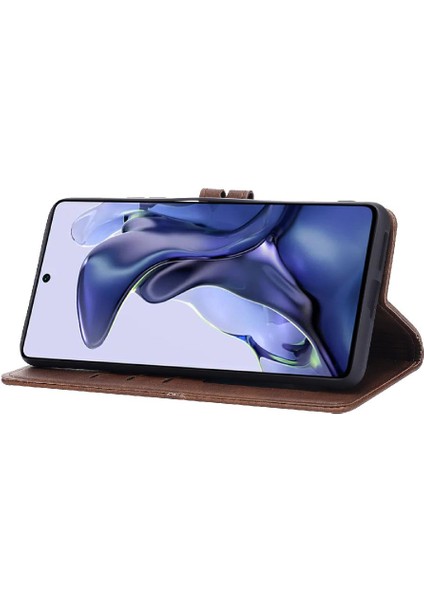 Cüzdan Kılıf Için Xiaomi 11T/11T Pro Kart Tutucu Tüm Yuvarlak Koruma (Yurt Dışından)